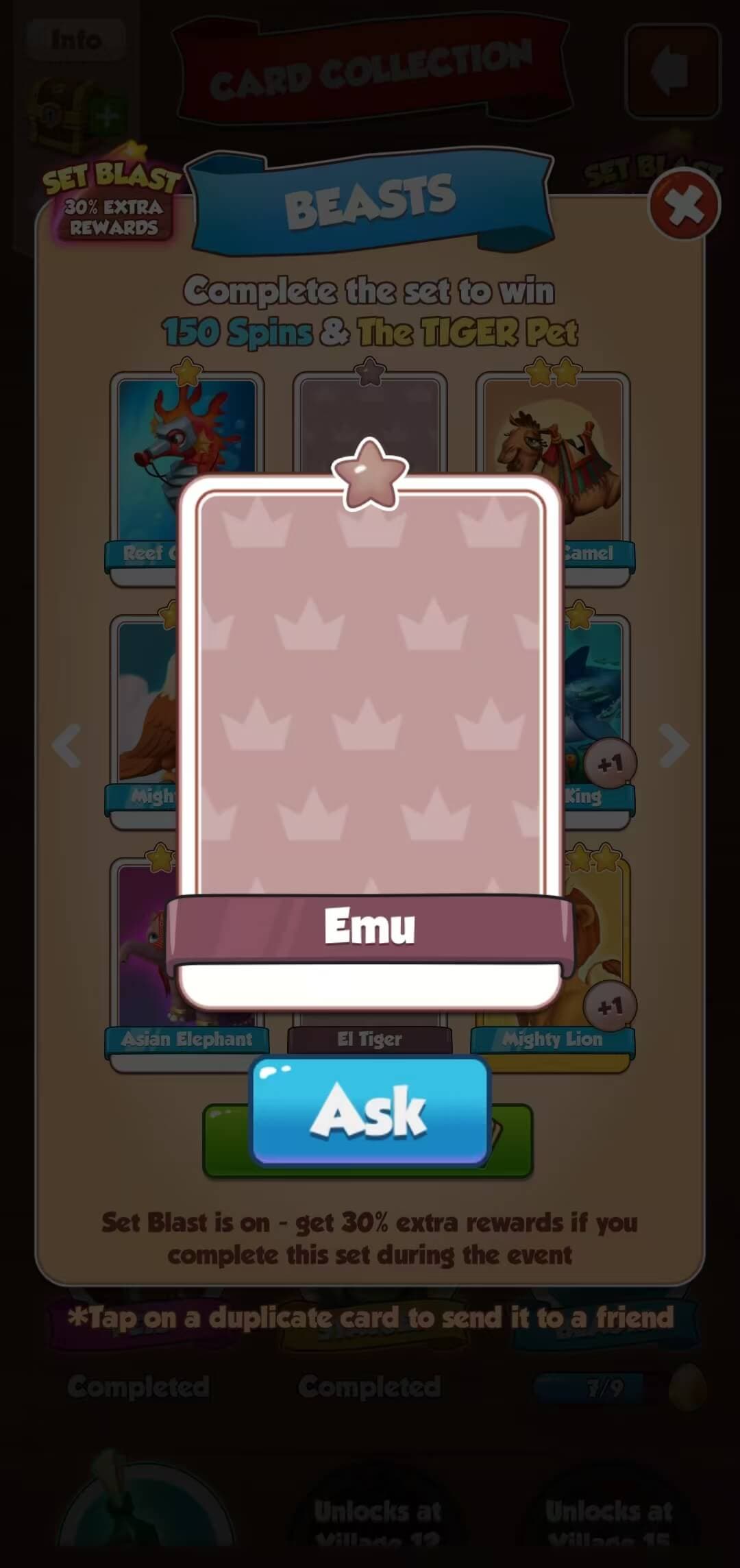 Trade Duplicate Cards for Chests