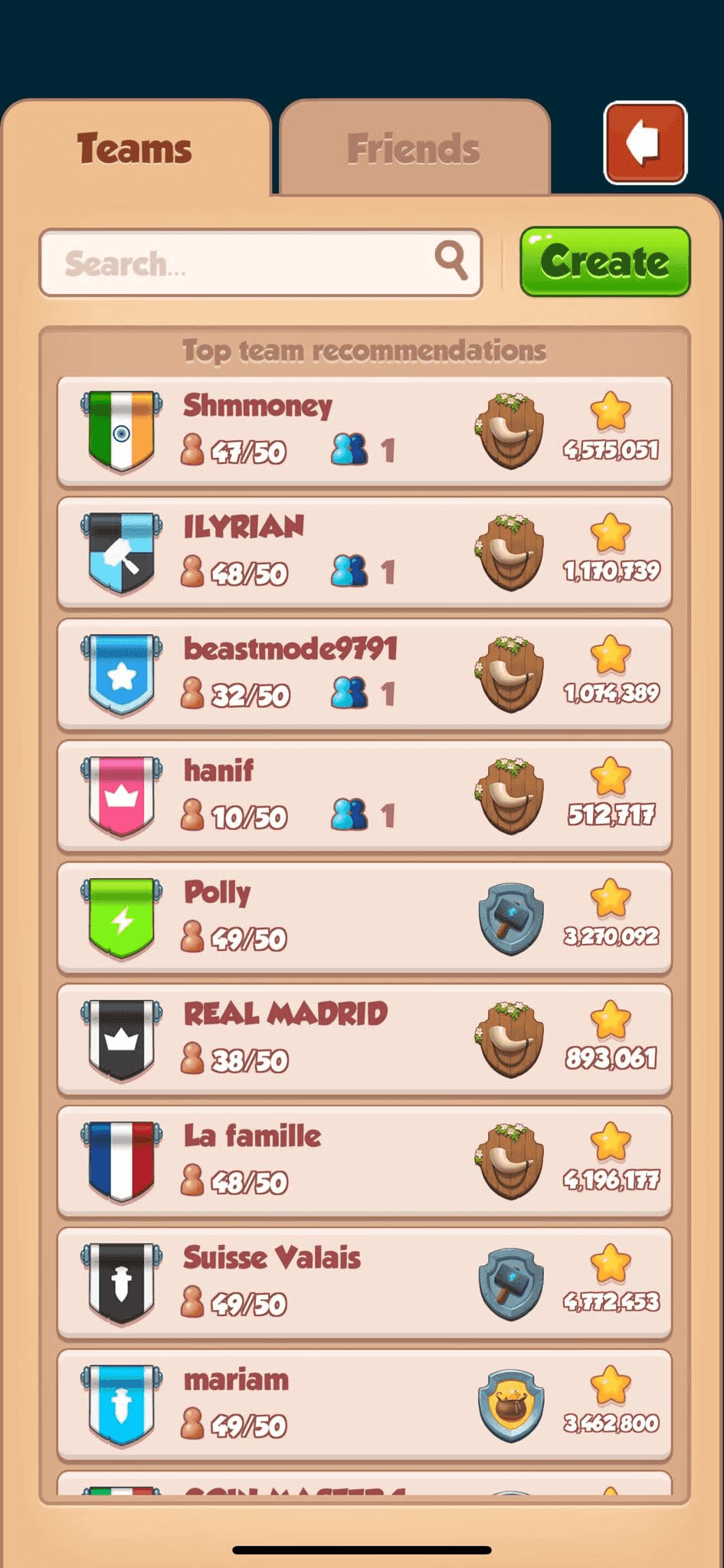 Join a Coin Master Team